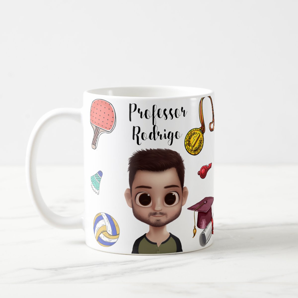 Caneca Personalizada Educação Física Presente Criativo Professor - Dia dos Professores (Professores)