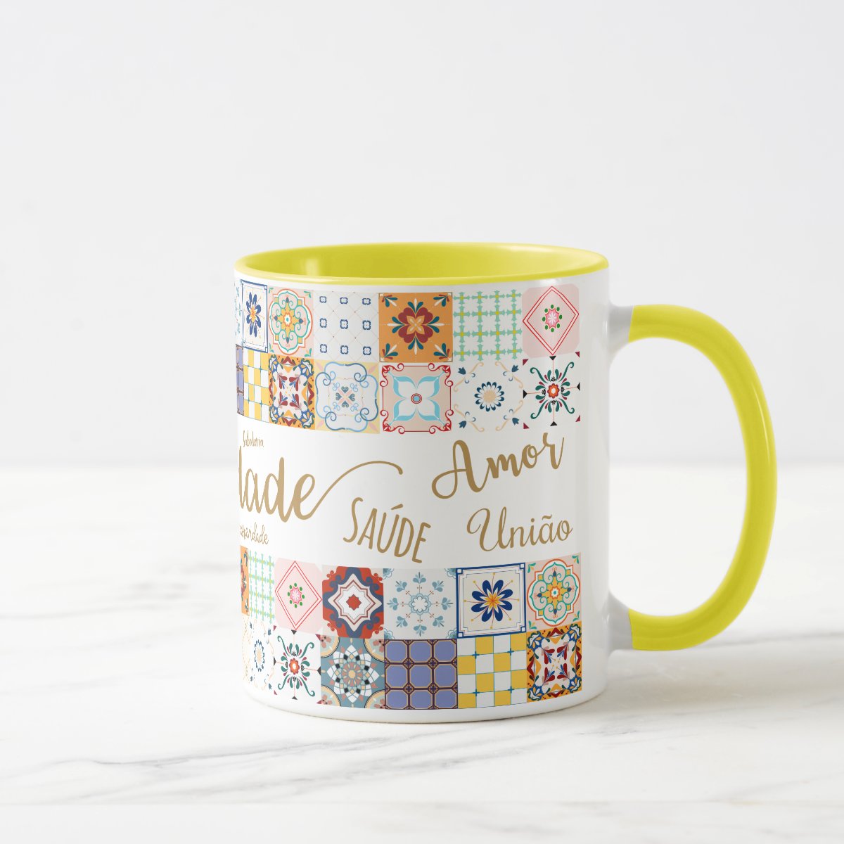 Caneca Felicidade Presente Feminino Amigas e Família