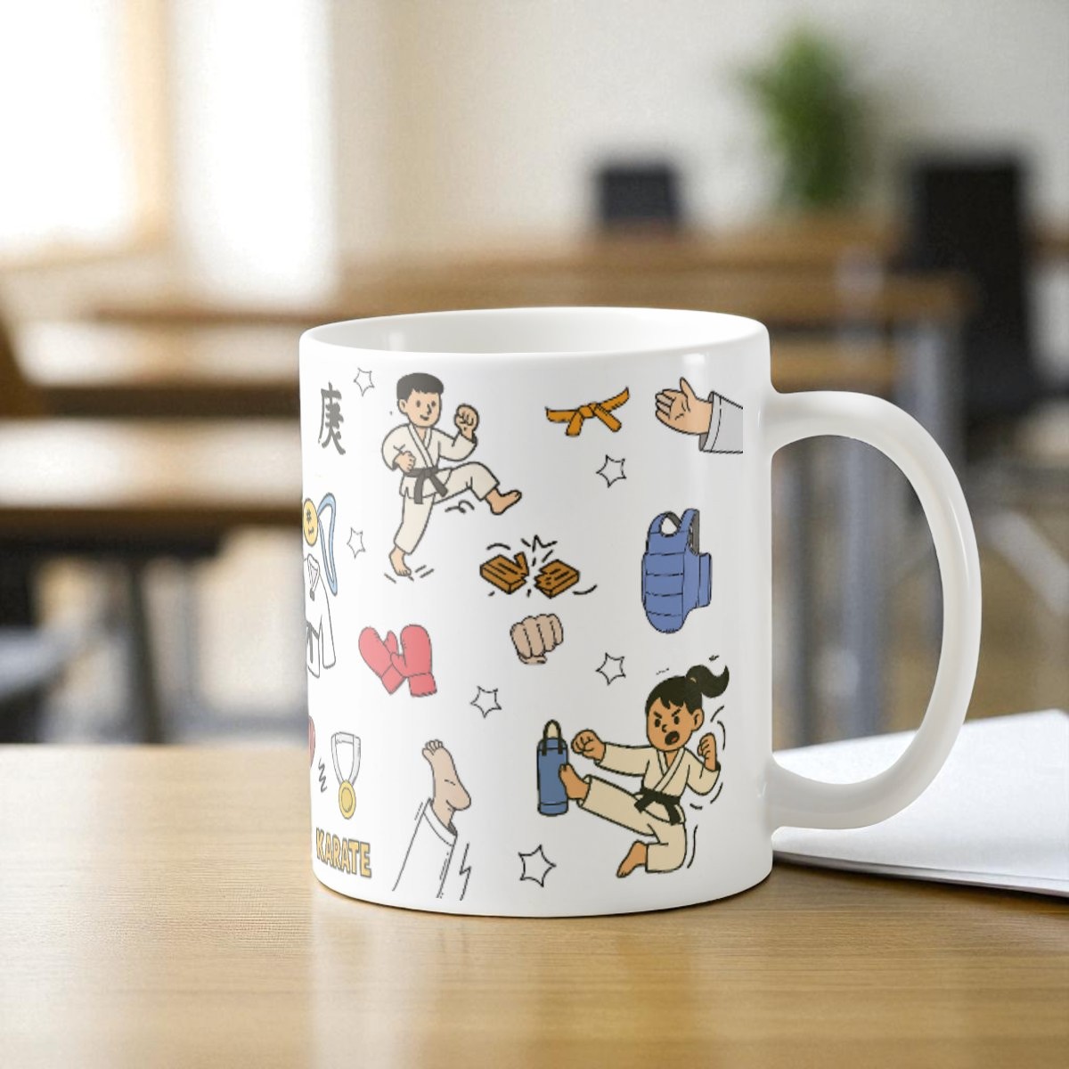 Caneca Artes Marcias Karatê Presente para Professor Karateca