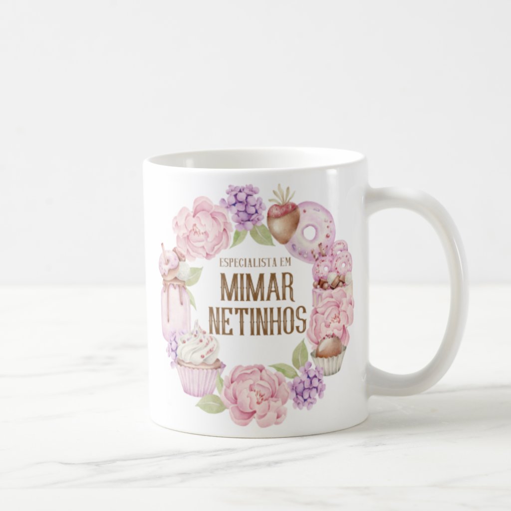 Caneca Presente Criativo Netos Avó Especial Dia dos Vovós