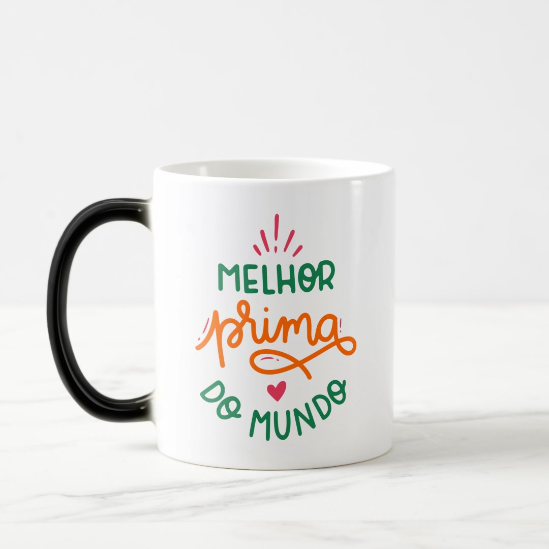 Kit 2 Canecas Mágicas Presente Criativo para Melhores Primos