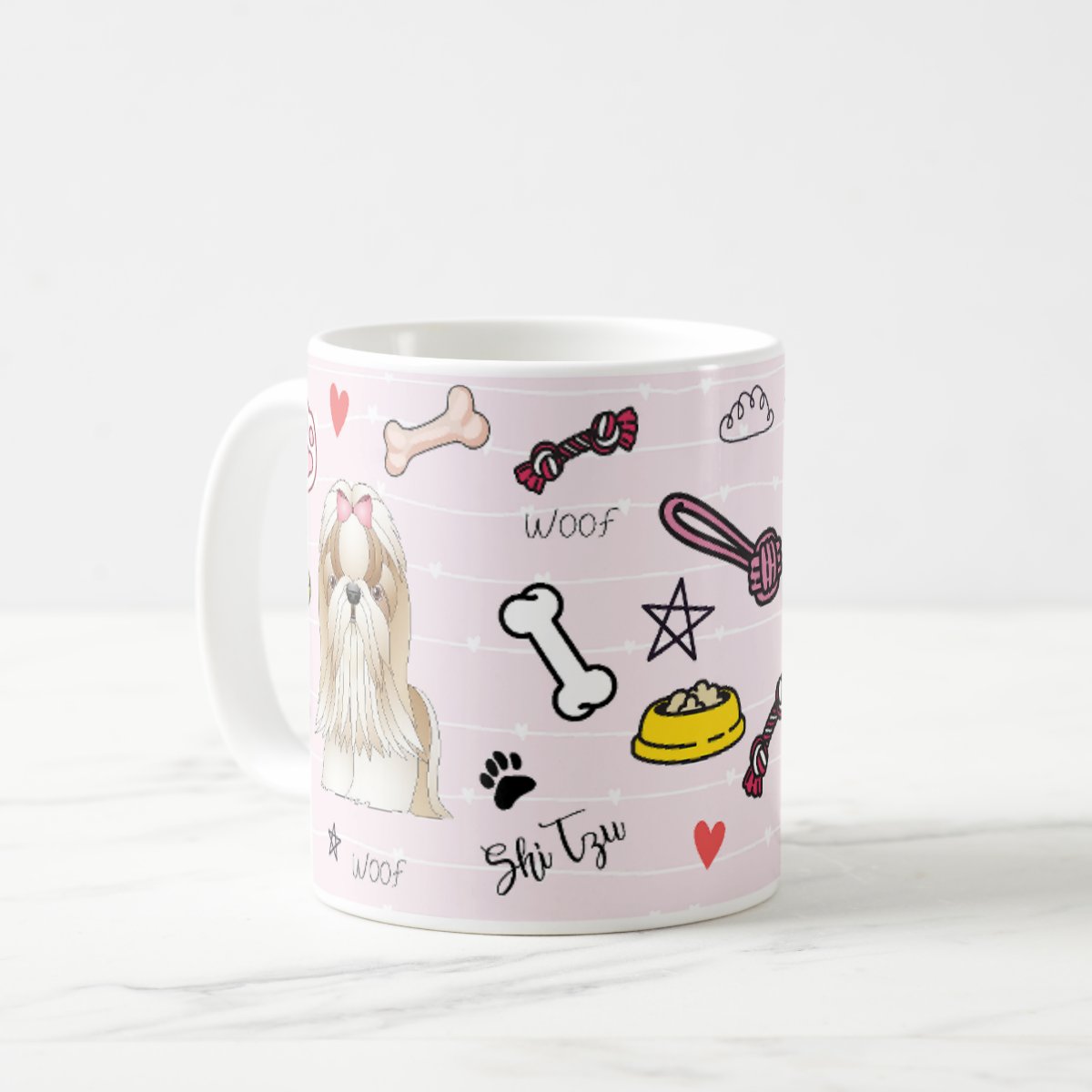 Caneca Pet Presente Apaixonados Por Cachorros Shi Tzu