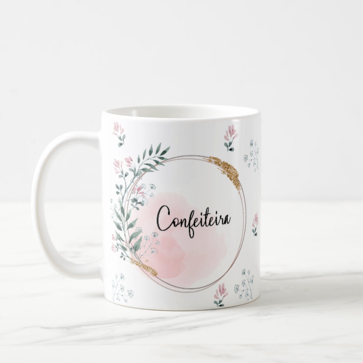 Caneca Feminina Delicada Presente Profissão Confeitaria