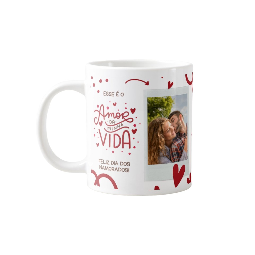 Kit Almofada e Caneca Presente com Foto Declaração ao Amor