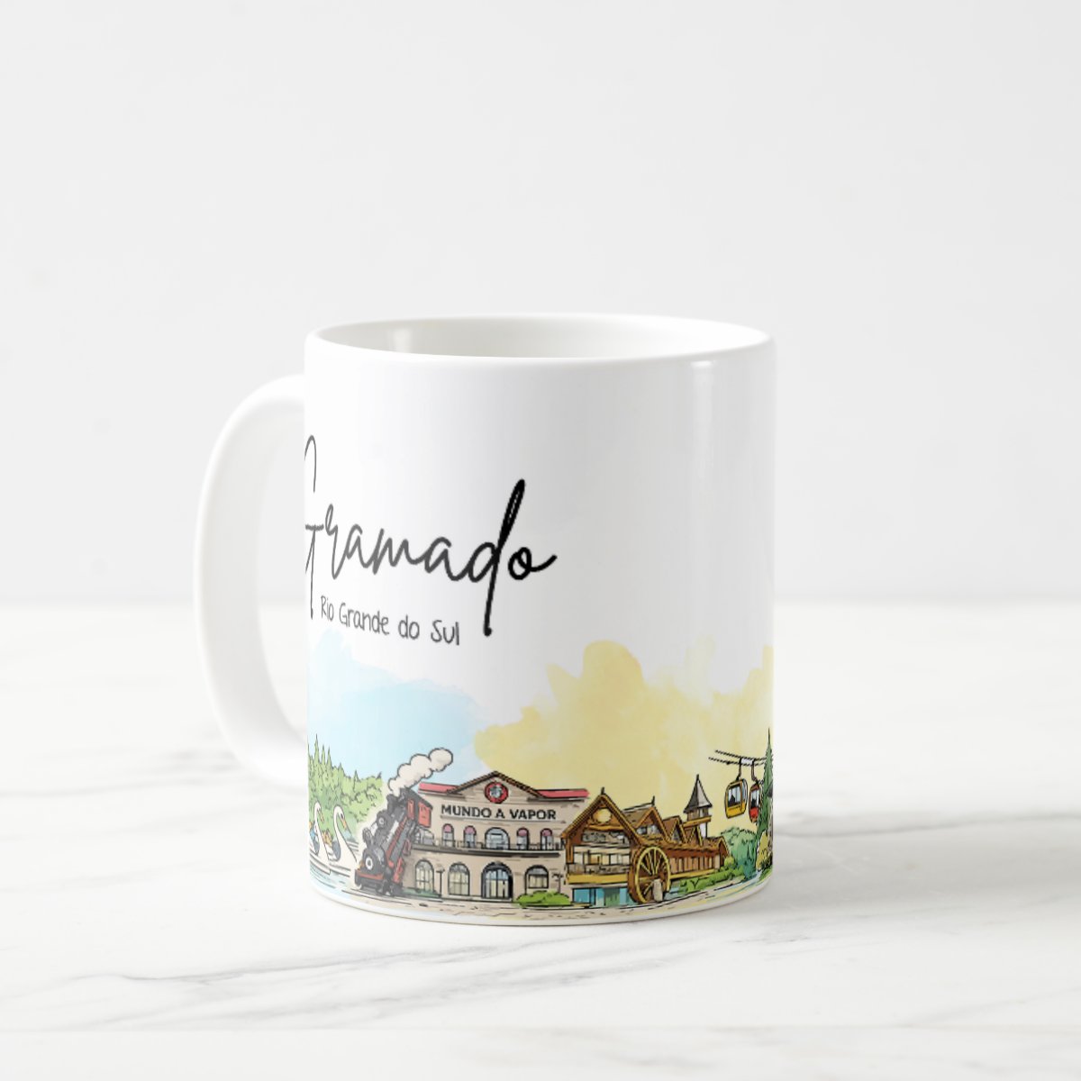 Caneca Lembrança Cidade de Gramado - Rio Grande do Sul