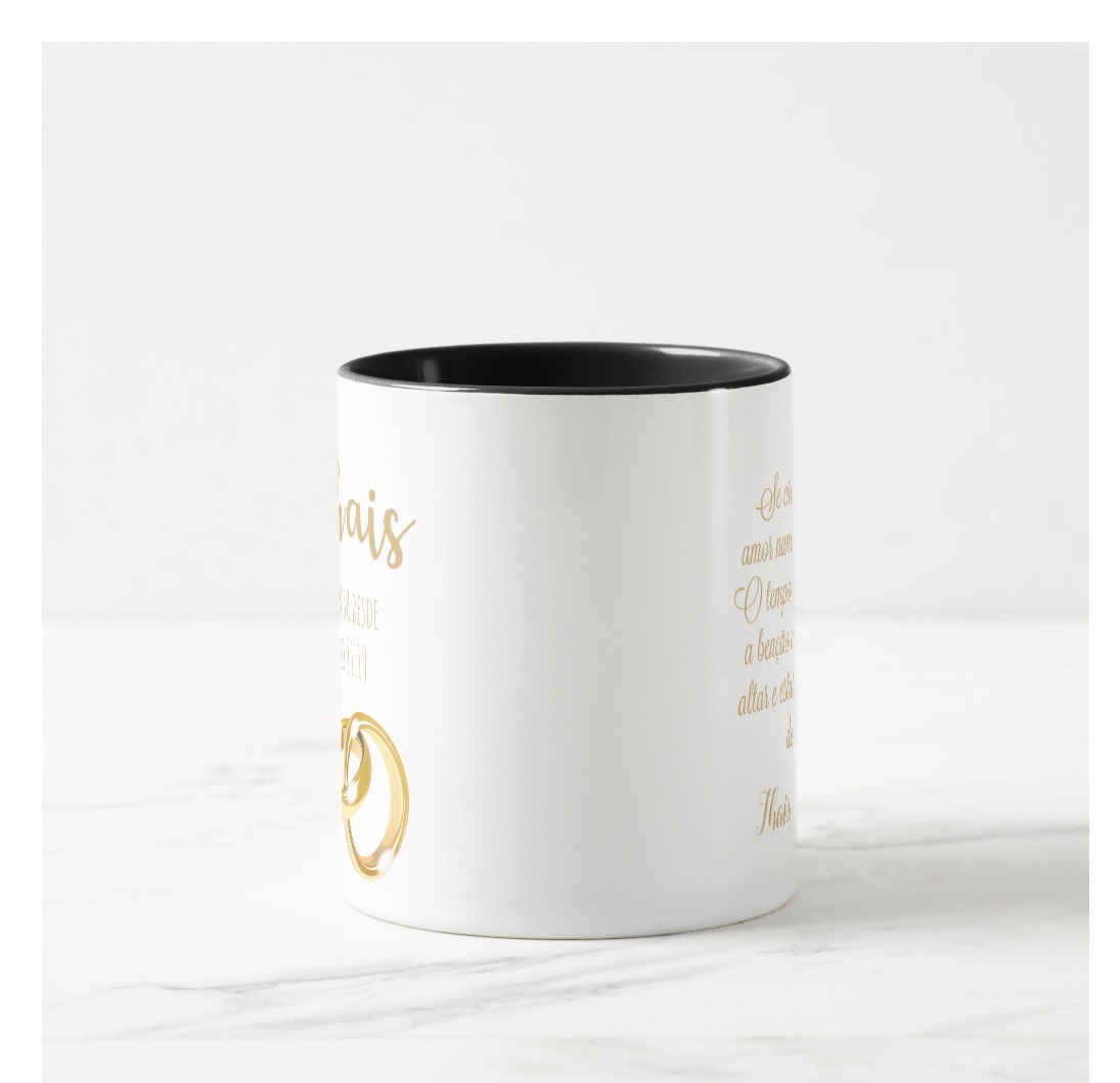 Caneca Esposa Casamento Aliança