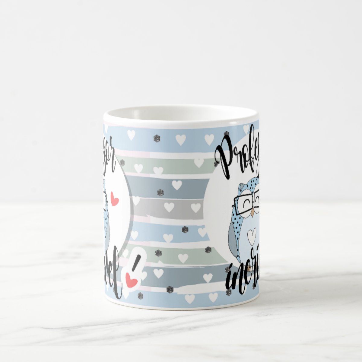 Caneca Presente Professor Incrível Coruja Lembrança