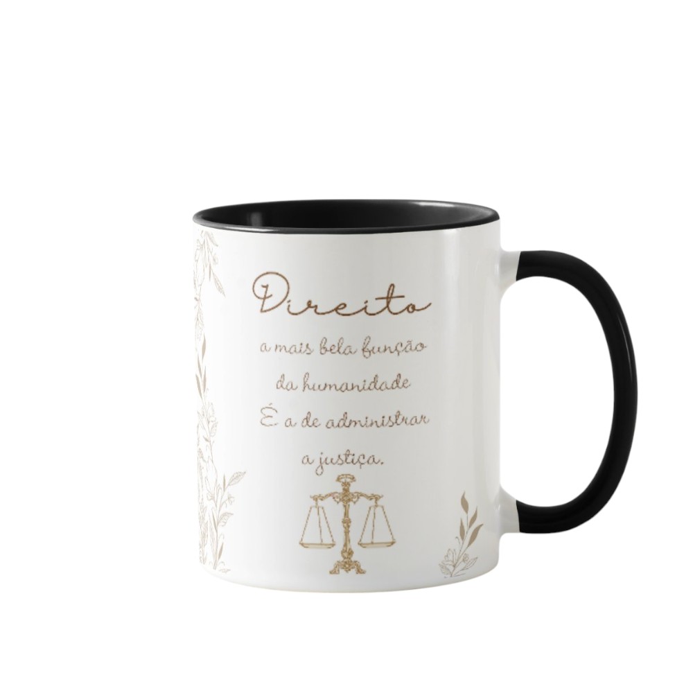 Caneca Direito Presente Personalizado Profissão Formatura
