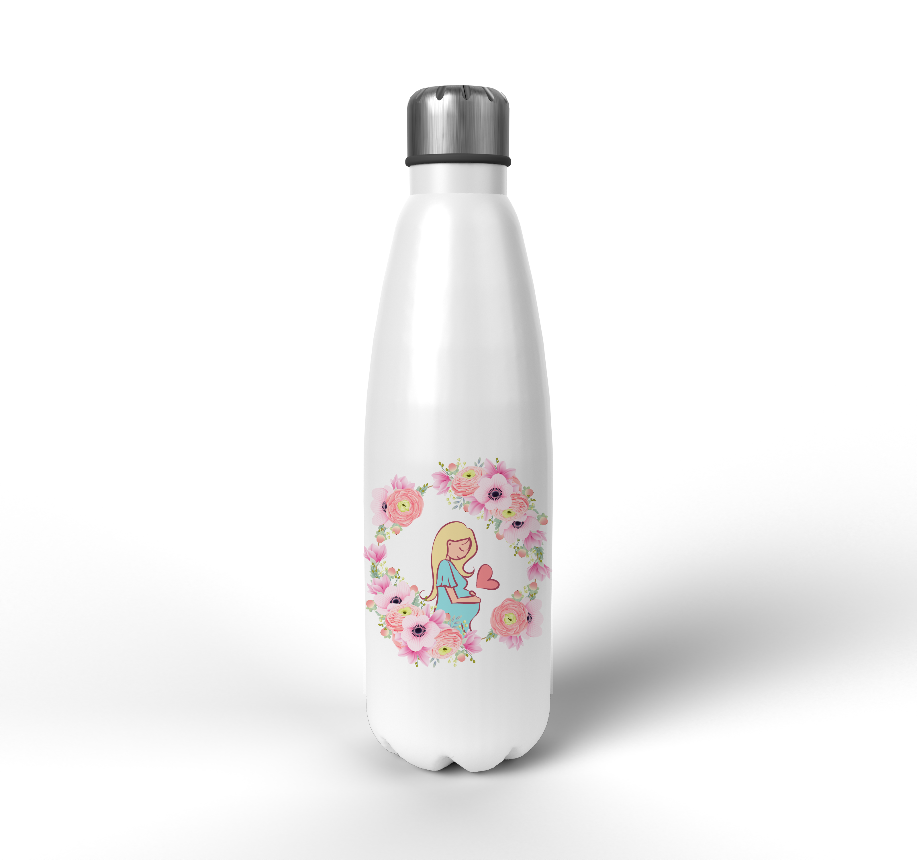Conjunto Garrafa Térmica e Caneca Personalizada para Grávida