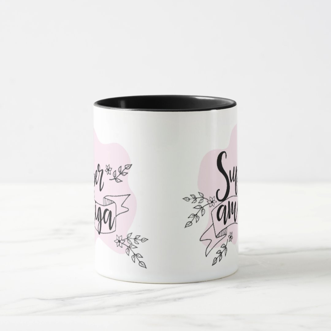 Caneca Presente Personalizado Dia do Amigo para Super Amiga