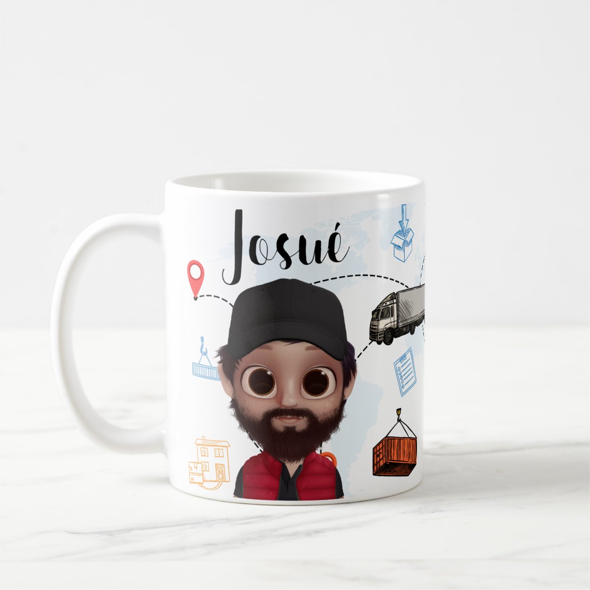 Caneca Presente Personalizado Posto de Coleta Logística