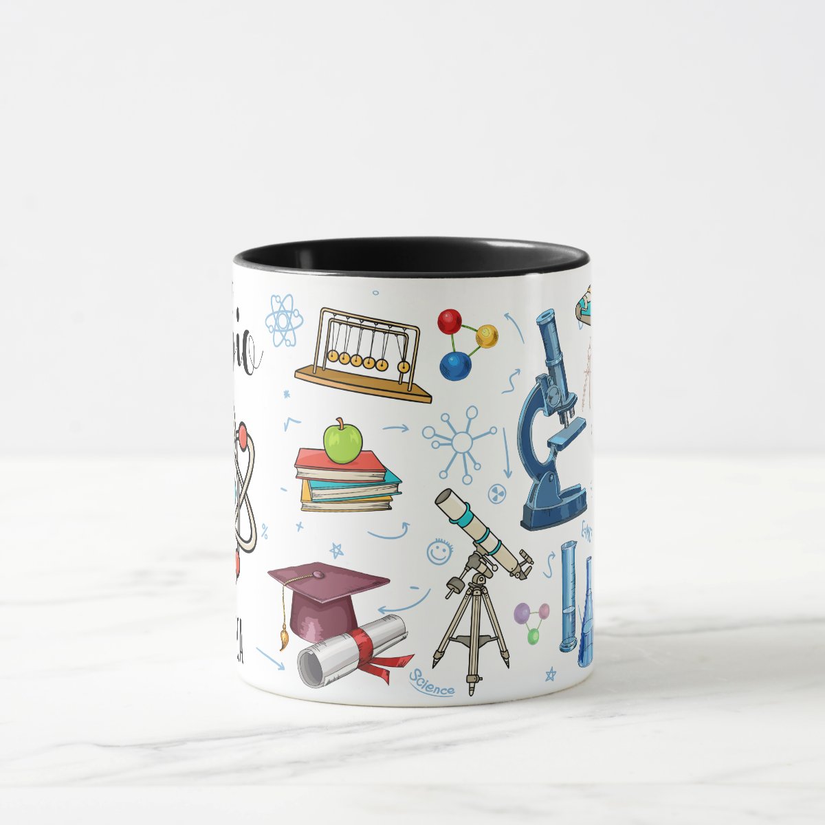 Caneca Personalizada Cientistas Ciência Física com Nome