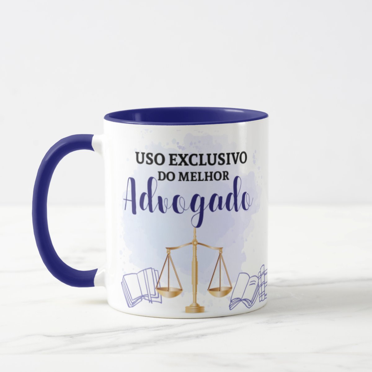 Caneca Direito Presente Profissão Melhor Advogado Especial