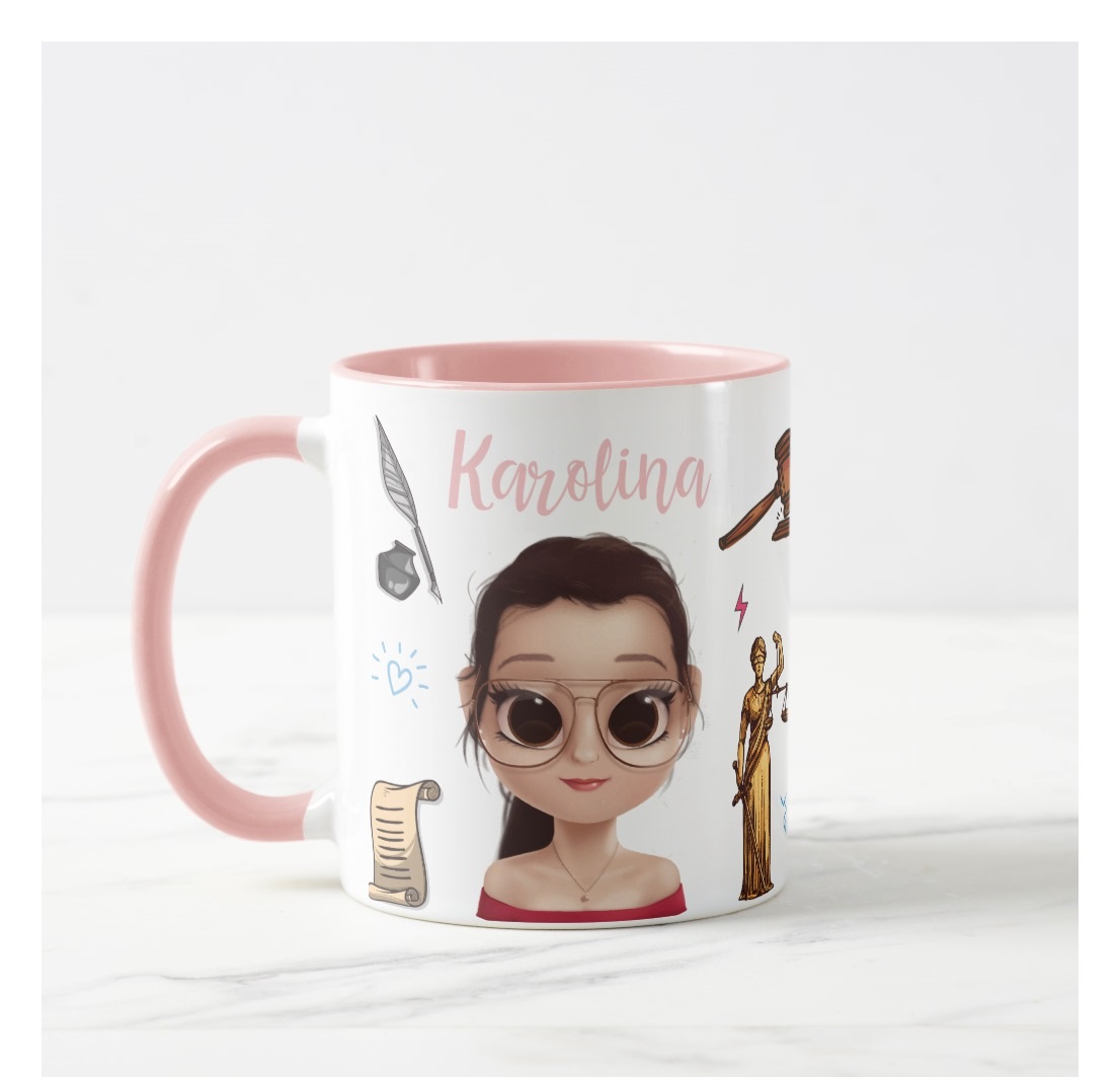 Caneca Profissão Presente Advogada Formatura Direito - Profissões (Advogado(a))
