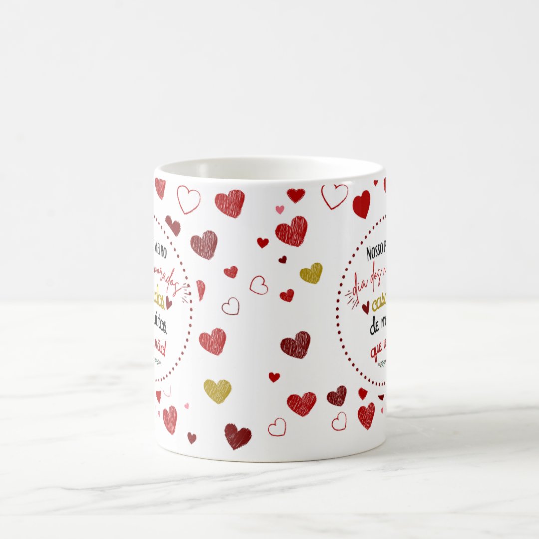 Caneca Presente Especial Primeiro Dia dos Namorados Casados
