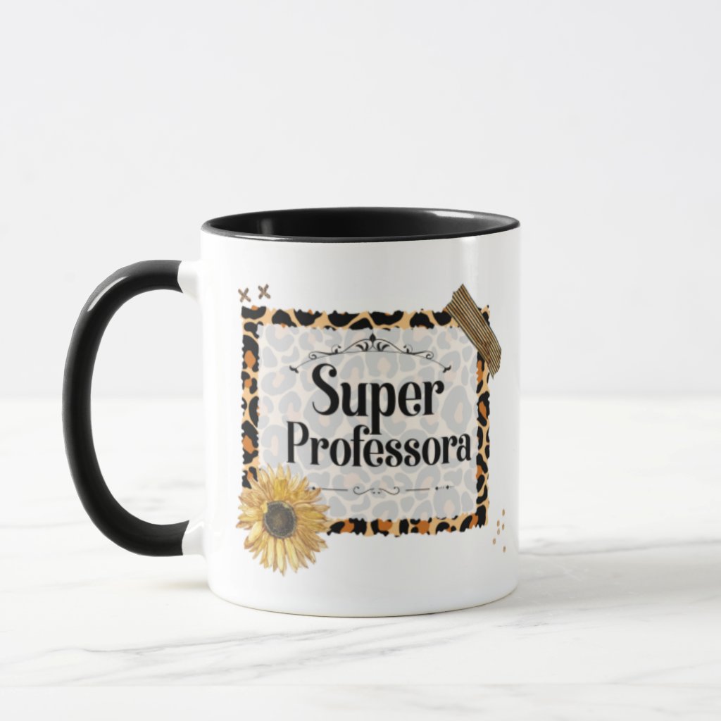 Caneca Personalizada Feminina Presente Super Professora - Dia dos Professores (Professor(a))