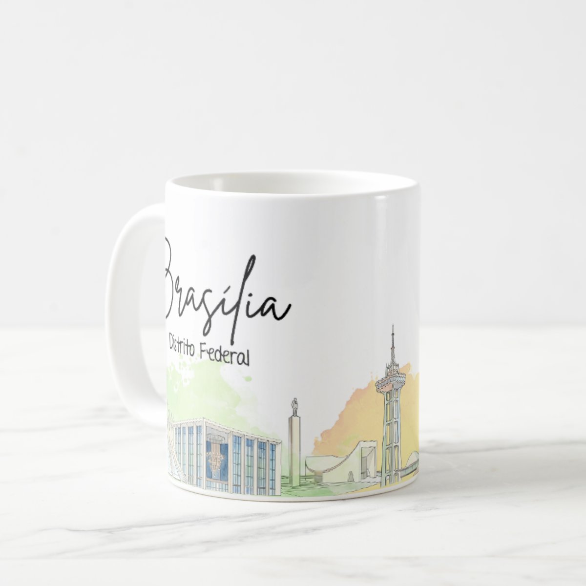 Caneca Personalizada Distrito Federal Lembrança Cidade Brasília