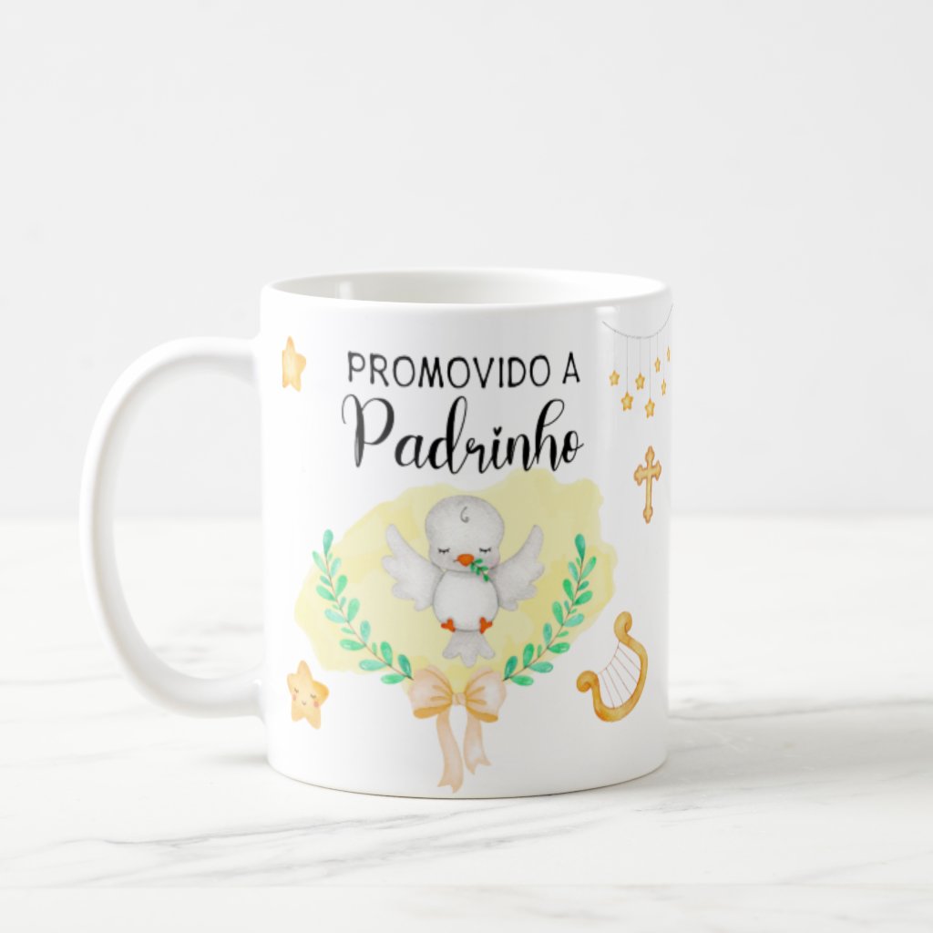 Kit Personalizado Convite Batismo Promovidos A Padrinhos - Batizado (Padrinho)