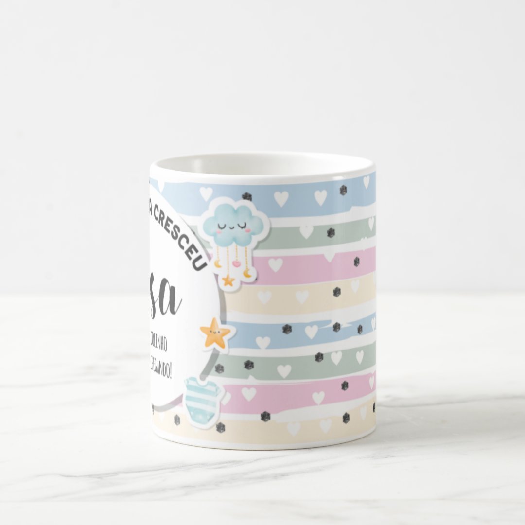 Caneca Presente Gravidez para Bisa Bisavó Familia Cresceu