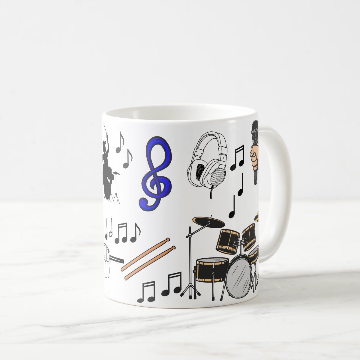 Caneca Personalizada Baterista – Presente Criativo para Músico