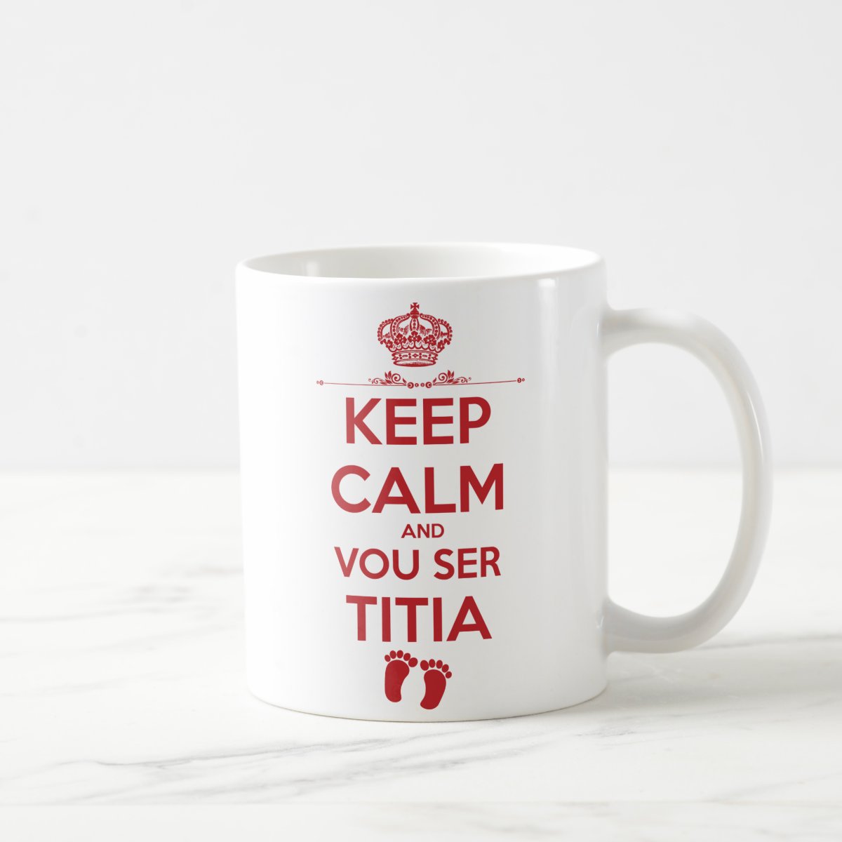 Caneca Presente para Anunciar Gravidez Futura Titia