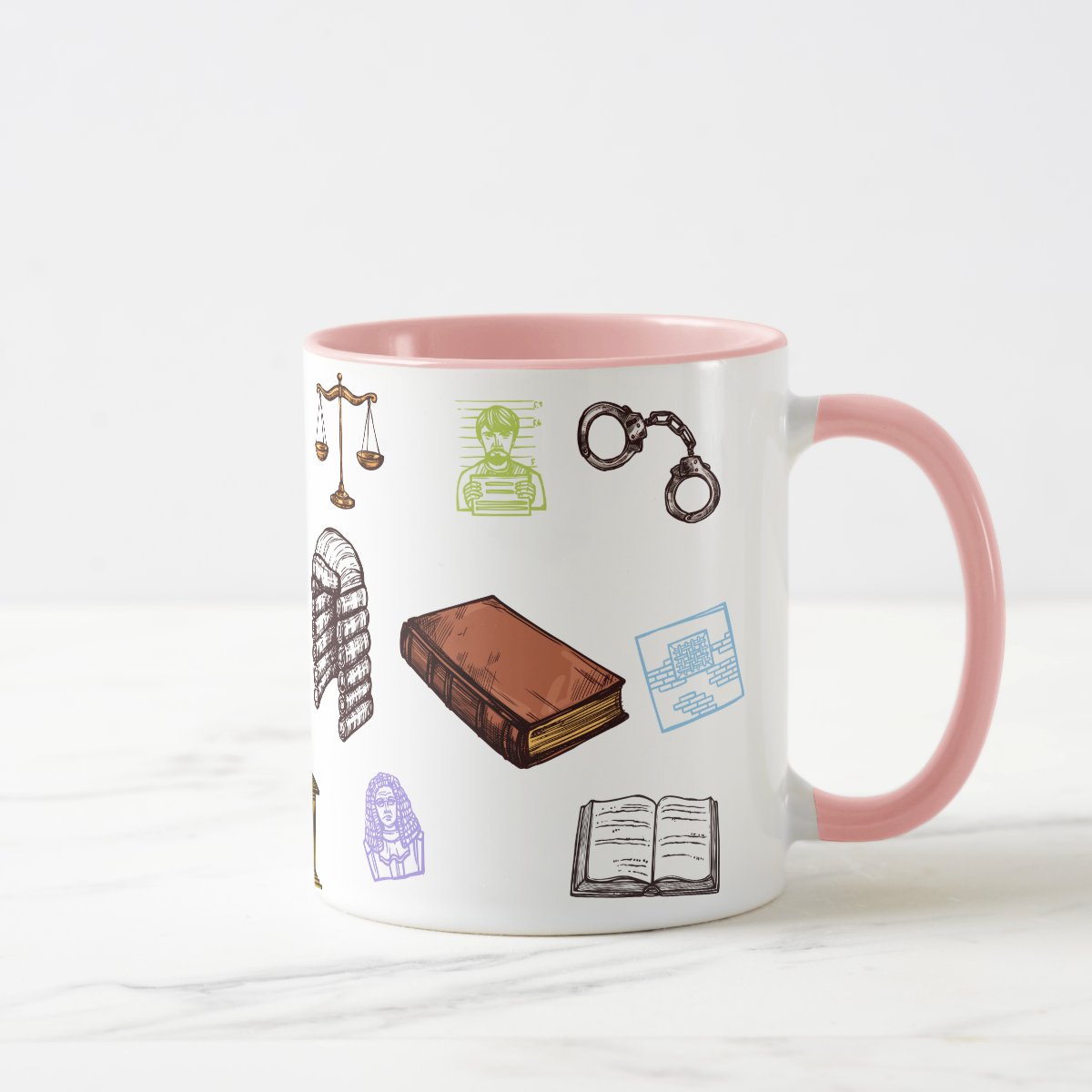 Caneca para Advogados Presente Criativo Formatura Direito