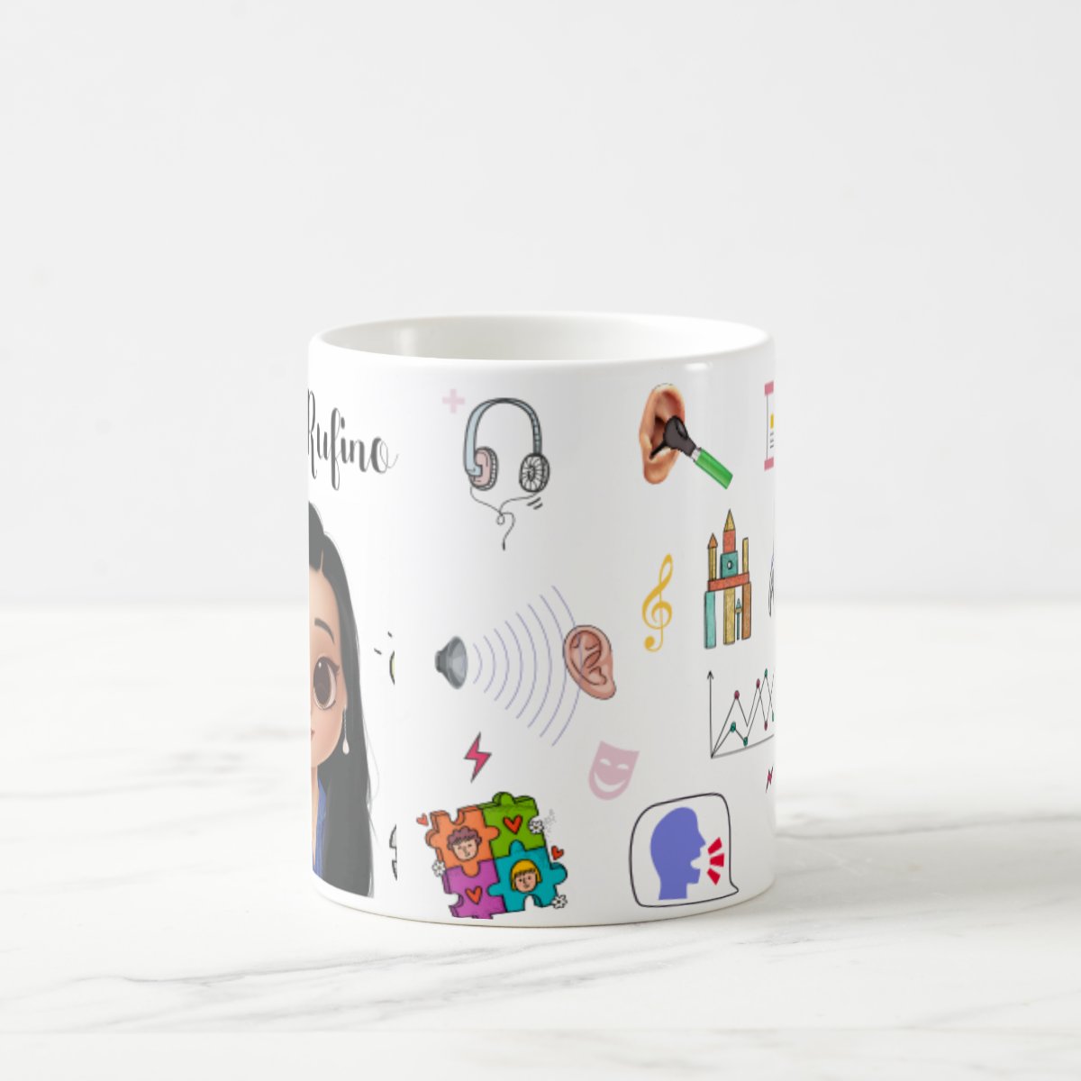 Caneca Personalizada Presente Profissão Fonoaudiologia Fono