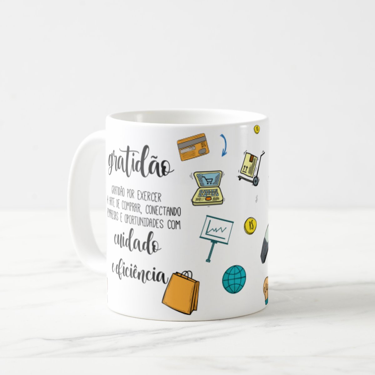 Caneca Profissão Operacional Presente Criativo Comprador
