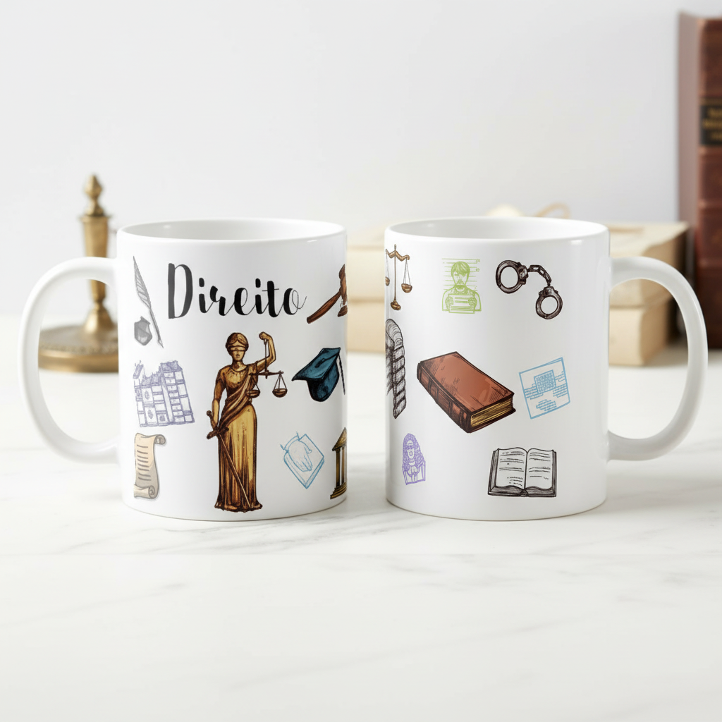 Caneca Direito Presente Escritório de Advocacia Advogados - Profissões (Advogado(a))