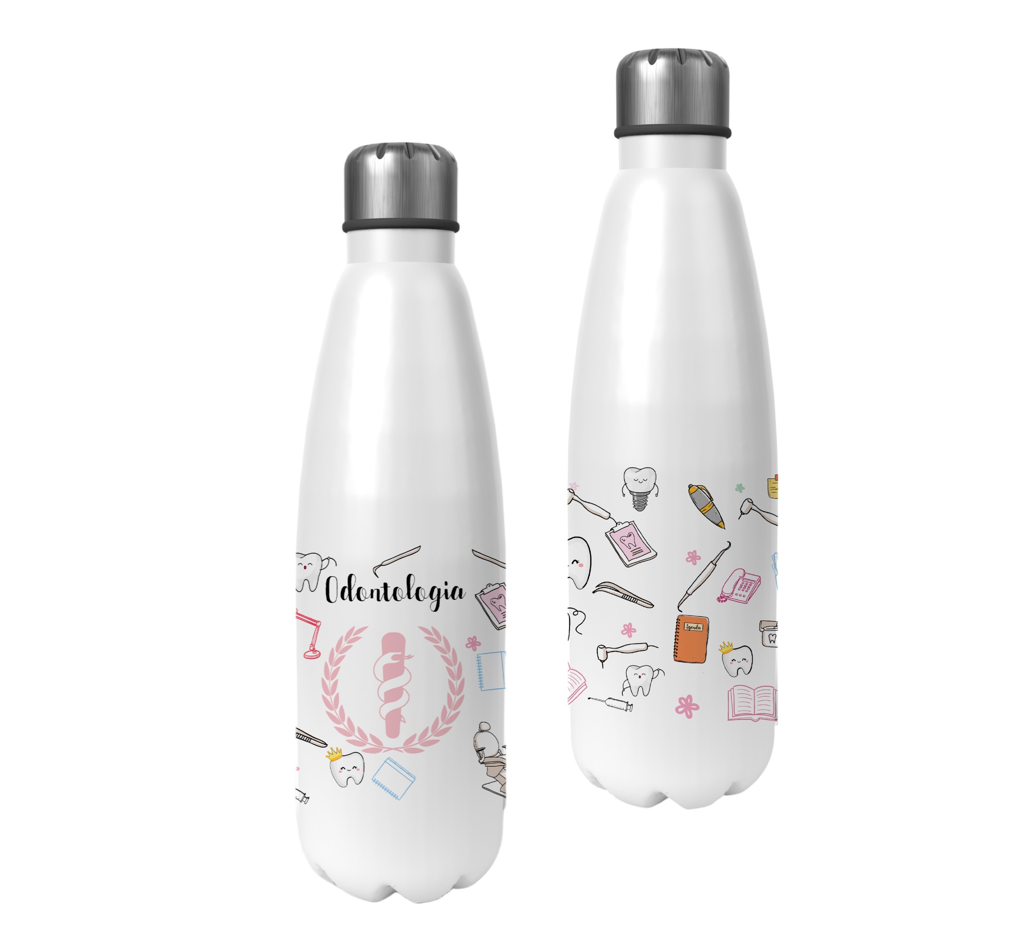 Conjunto Garrafa Térmica e Caneca Personalizada Odontologia