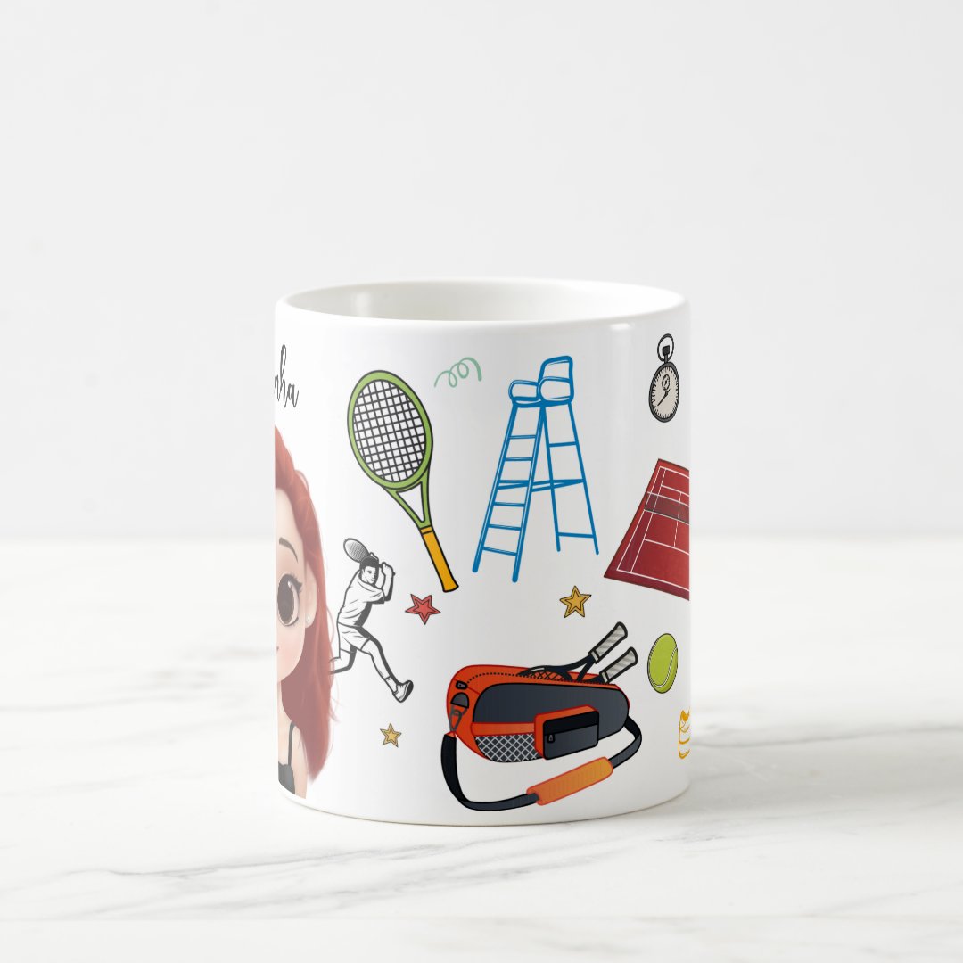 Caneca Mágica Divertida Presente para Professor de Tênis