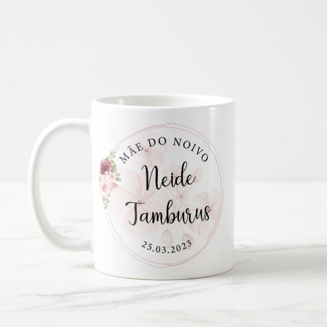 Kit Personalizado Casamento 2 Canecas Pai e Mãe do Noivo