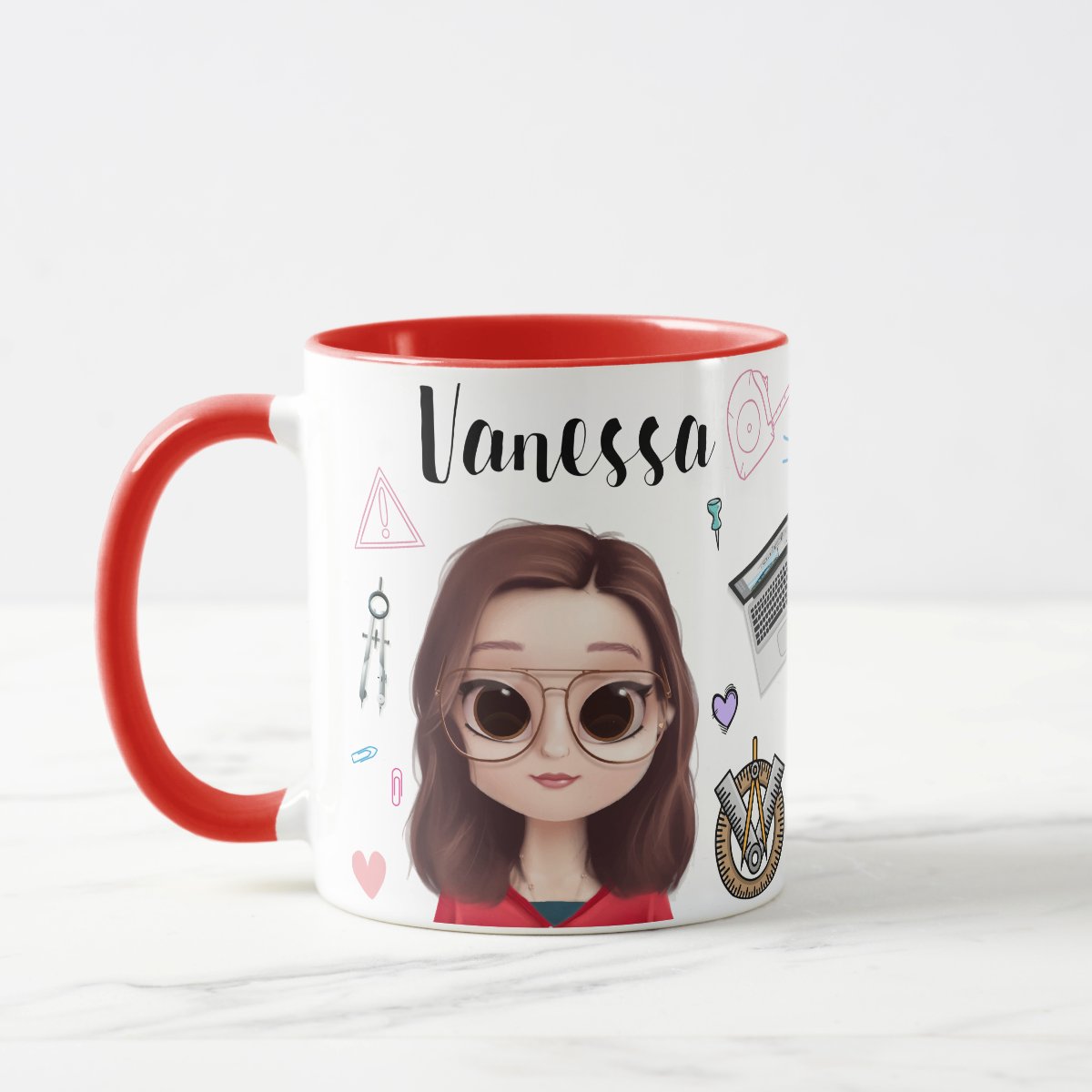 Caneca Personalizada Profissão Arquitetura com Nome e Avatar