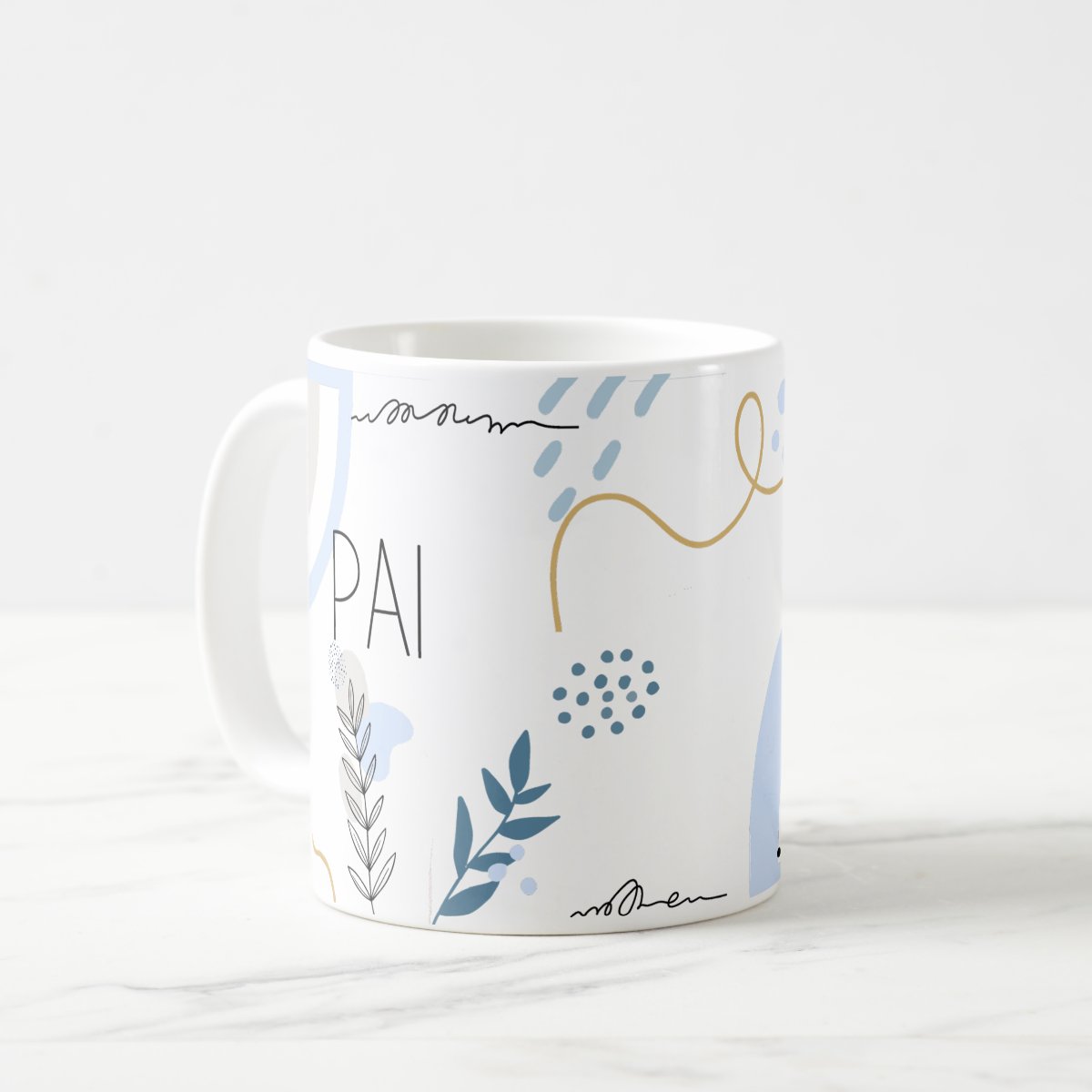 Caneca Masculina de Papai Minimalista Presente Especial Pai