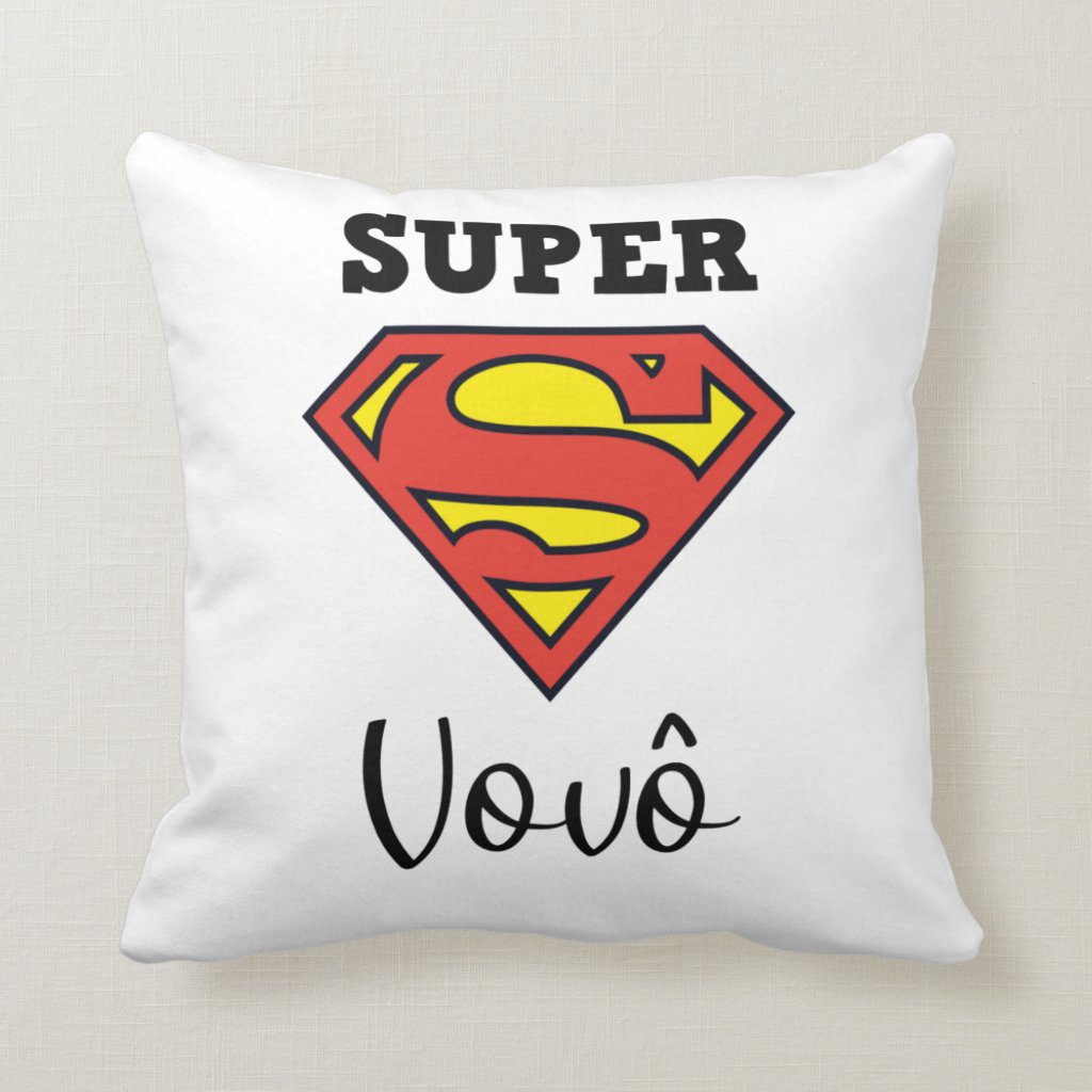 Almofada de Presente Criativo e Especial para o Super Vovô - Família (Avó/Avô)