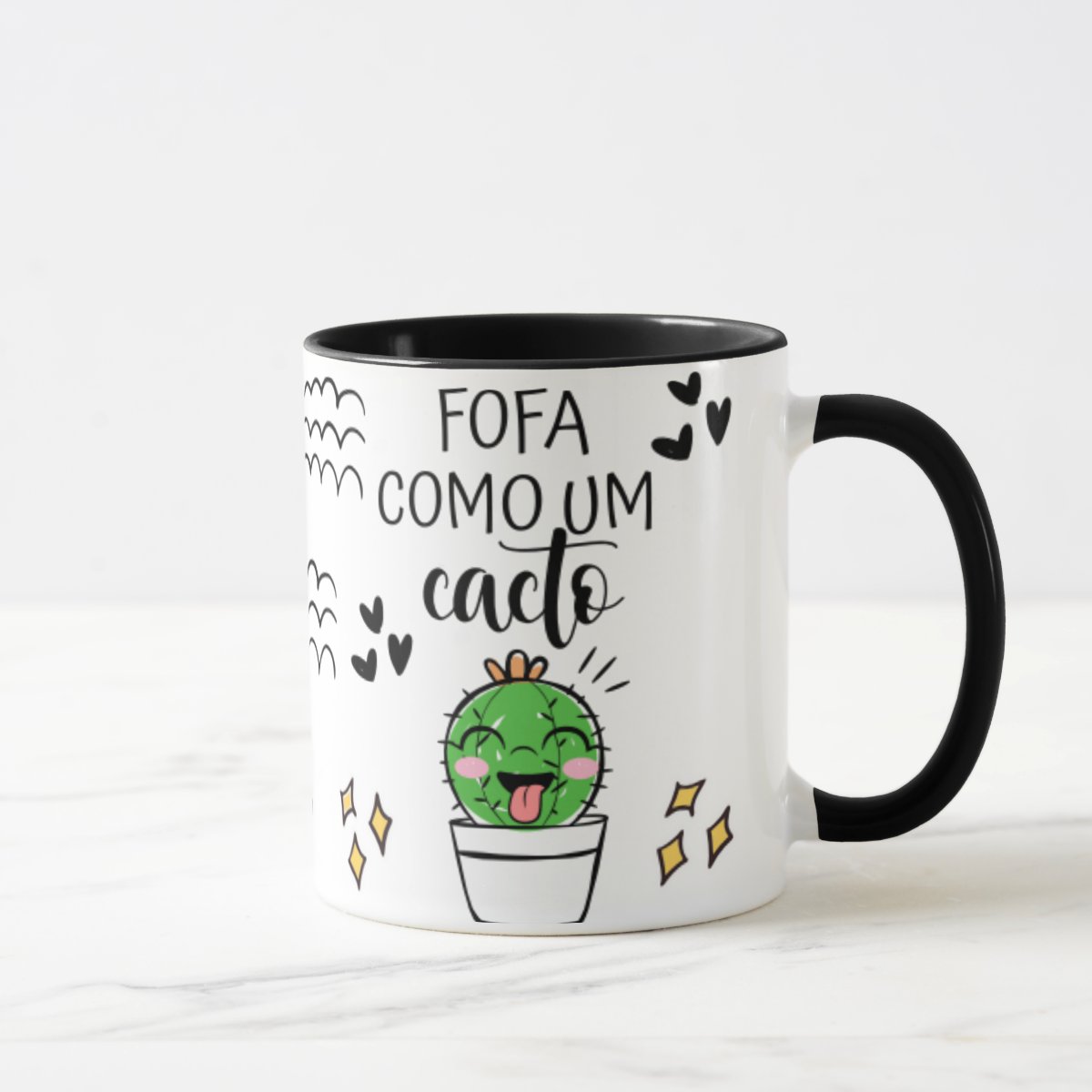 Caneca Divertida Presente Amiga Fofa Como Um Cacto