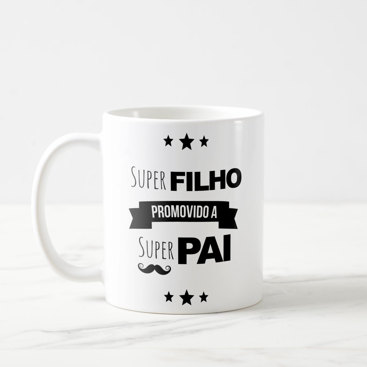 Conjunto Canecas Anúncio de Gravidez Promovidos a Pai e Mãe