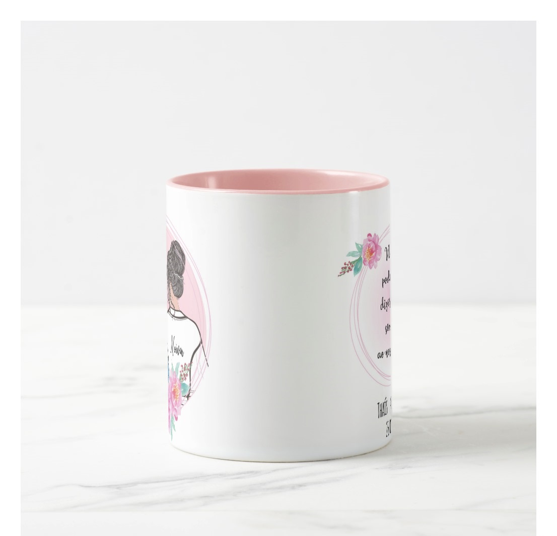 Caneca Lembrança com Convite Noiva e Madrinha Casamento Azul