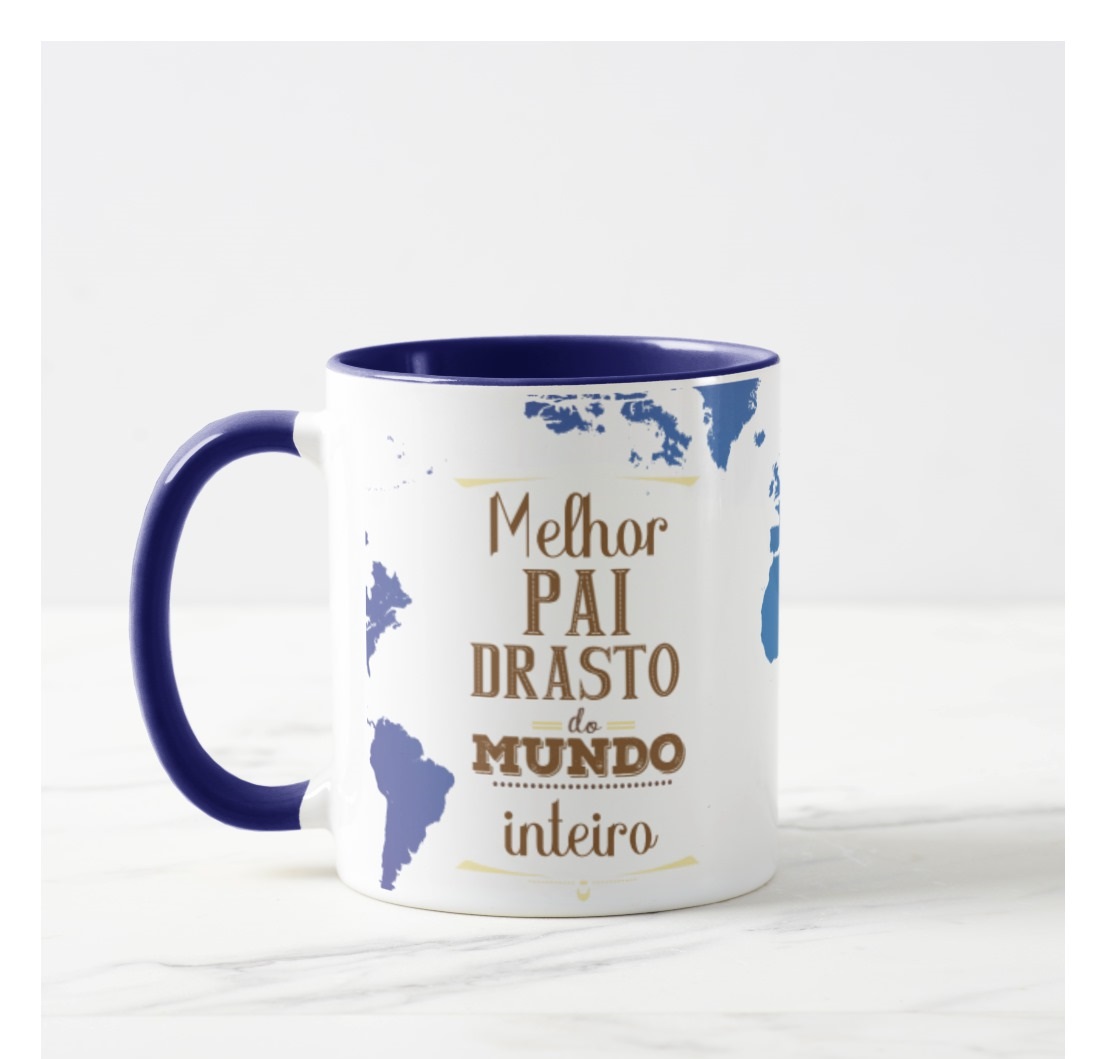 Caneca Padrasto Presente Pronta Entrega - Família (Pai)