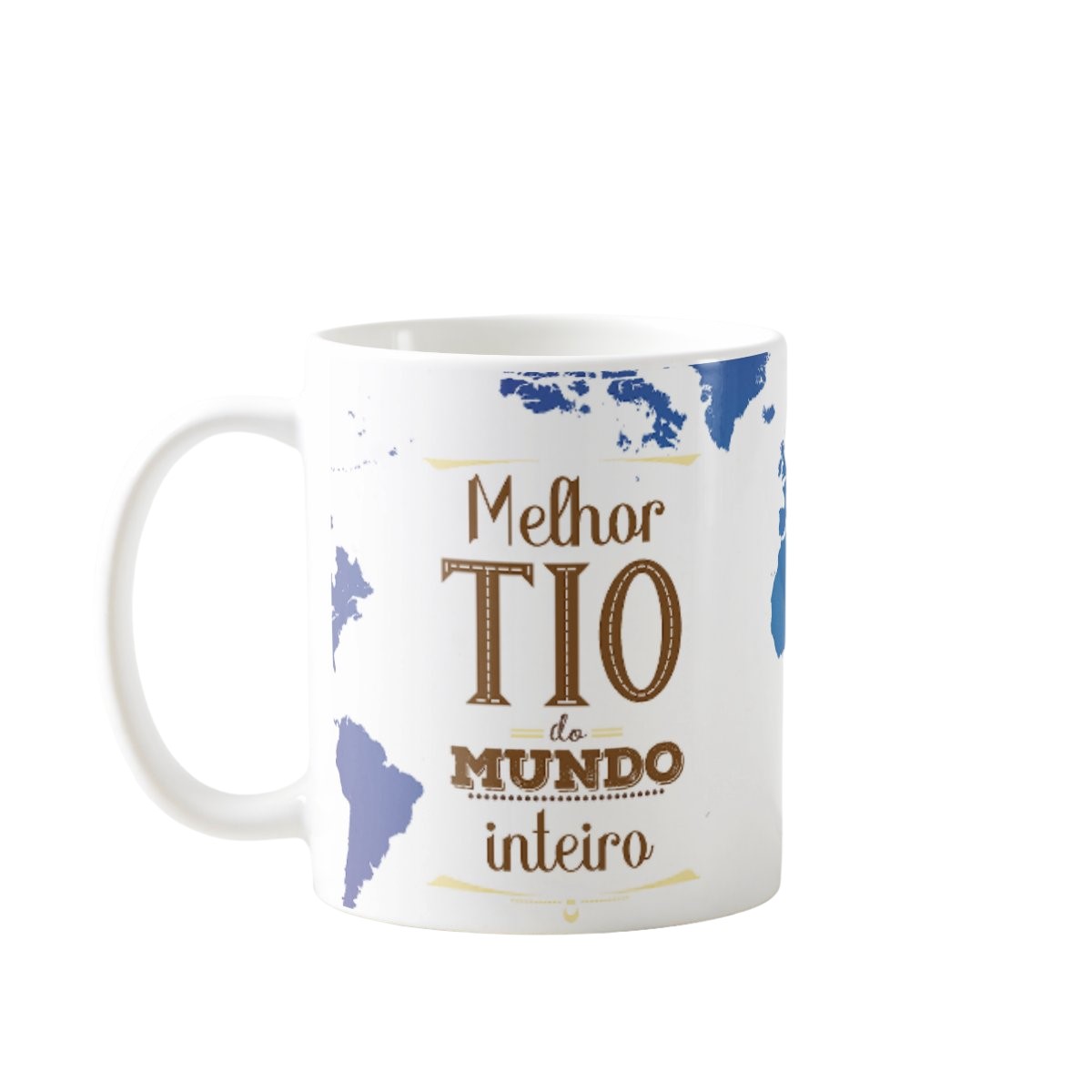 Caneca Presente para Melhor Tio do Mundo Inteiro - Família (Tio(a))