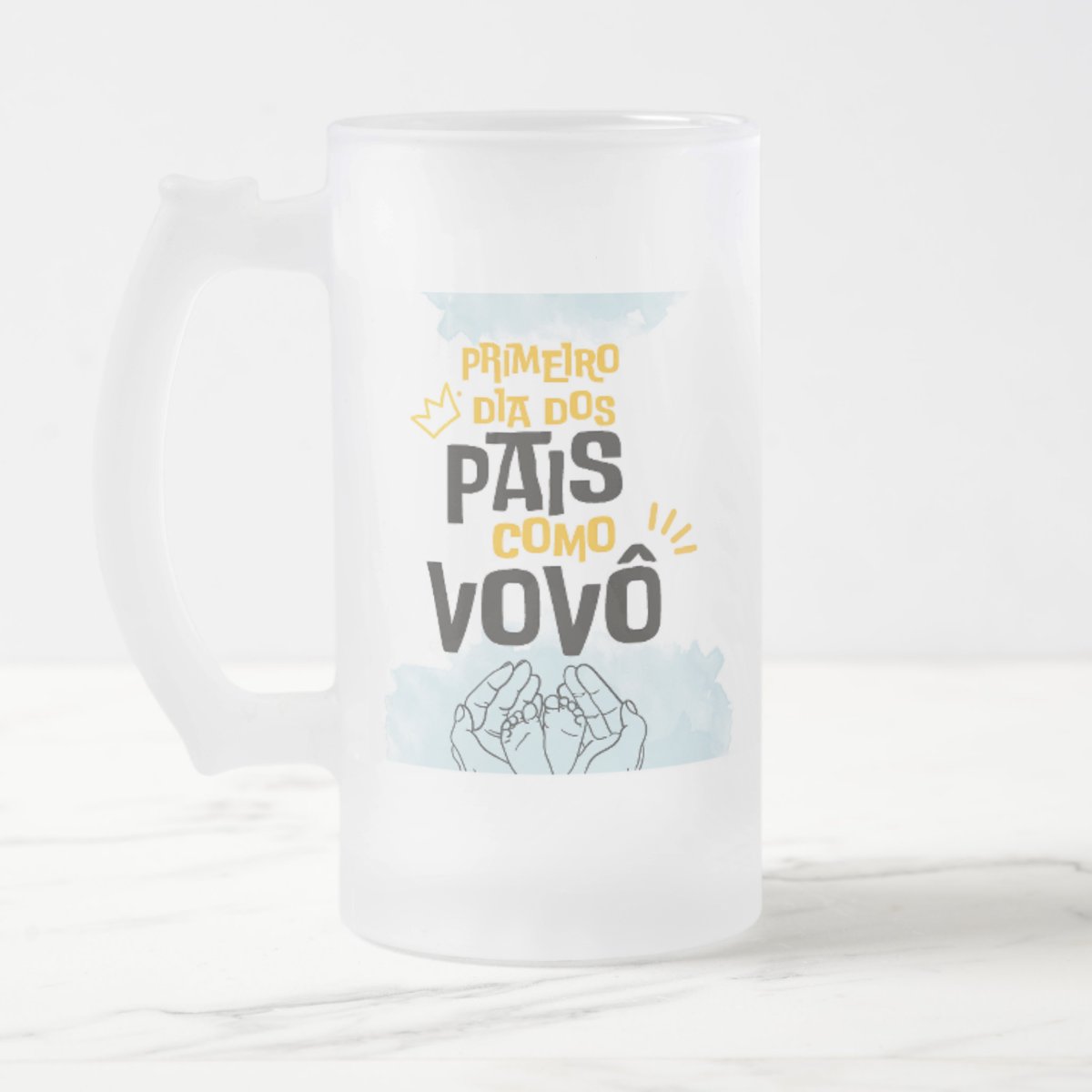 Copo de Cerveja Personalizado Primeiro Dia dos Pais Como Avô