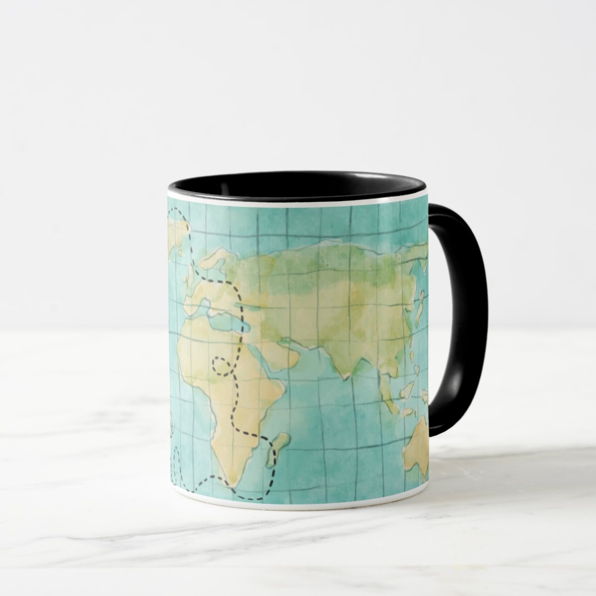 Caneca Viajantes Frase Viagem Menos Rotina Mais Roteiro