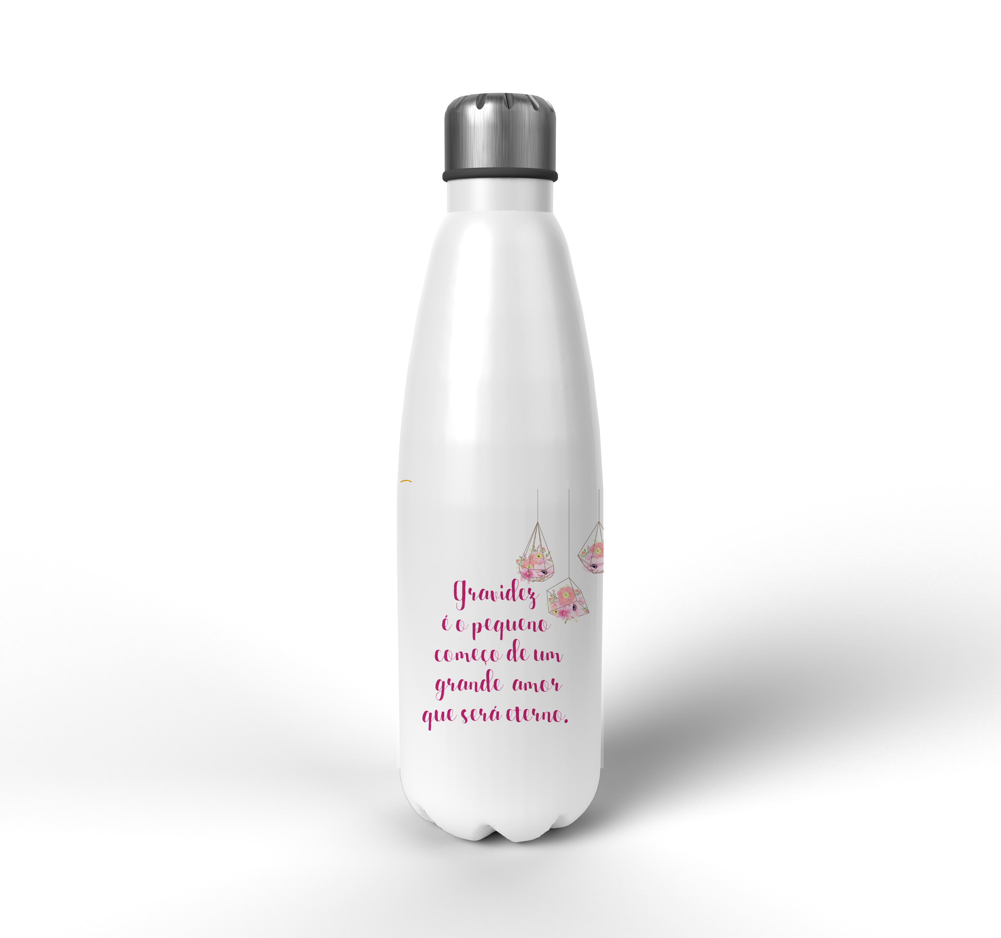 Conjunto Garrafa Térmica e Caneca Personalizada para Grávida