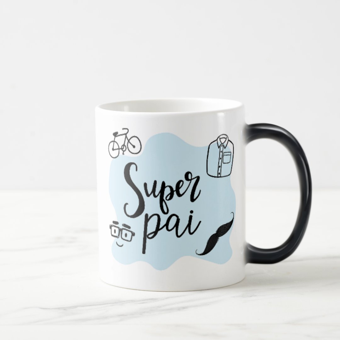 Caneca Mágica Presente Divertido Super Pai Dia dos Pais