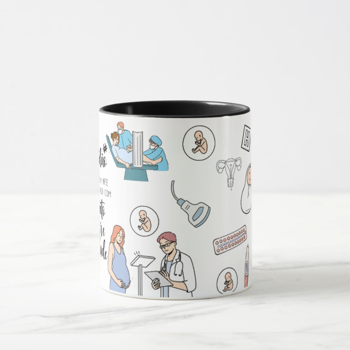 Caneca Personalizada de Ginecologista Obstetra 