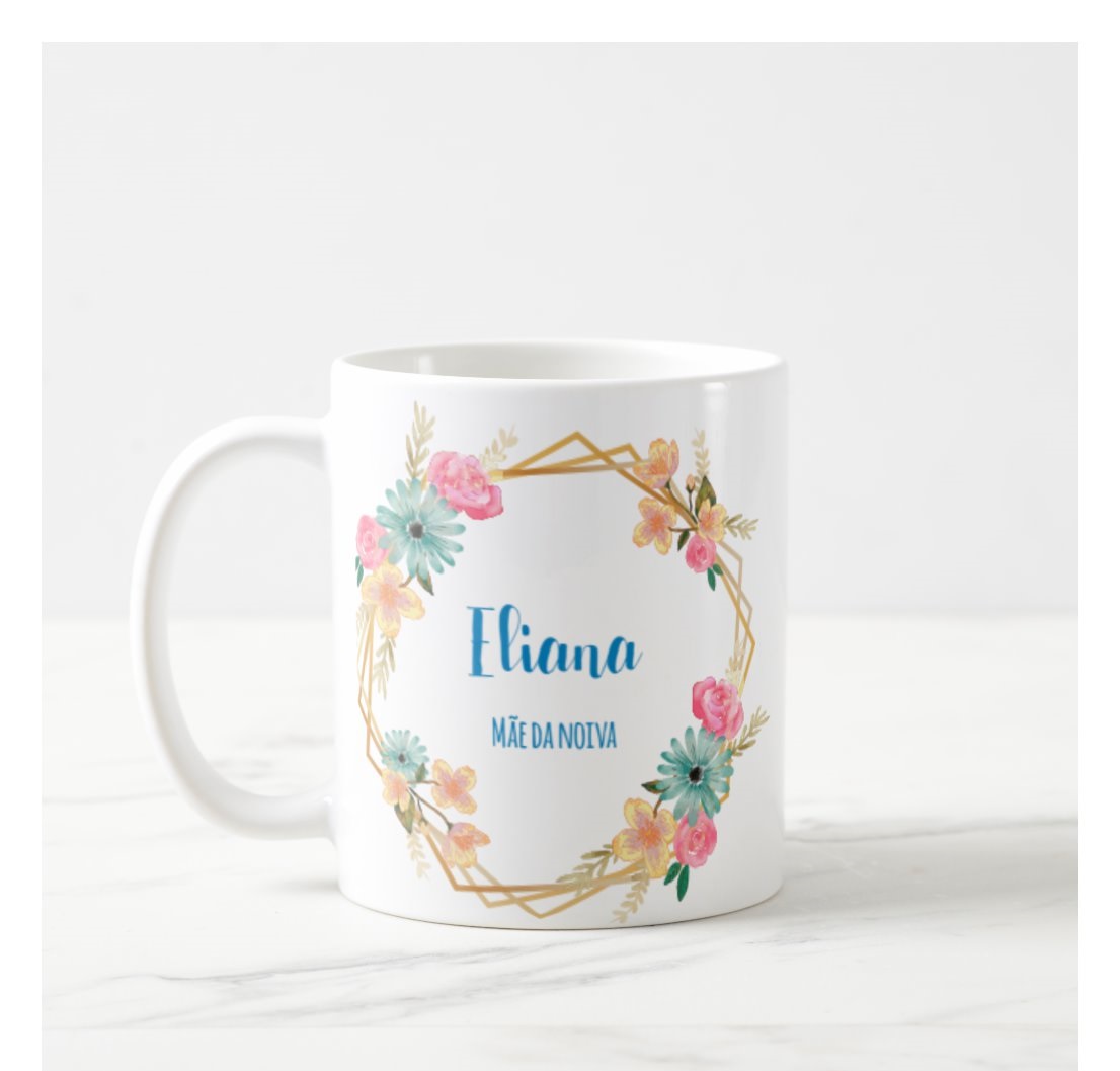 Caneca Femina Presente Casamento Familia Mãe Noiva 