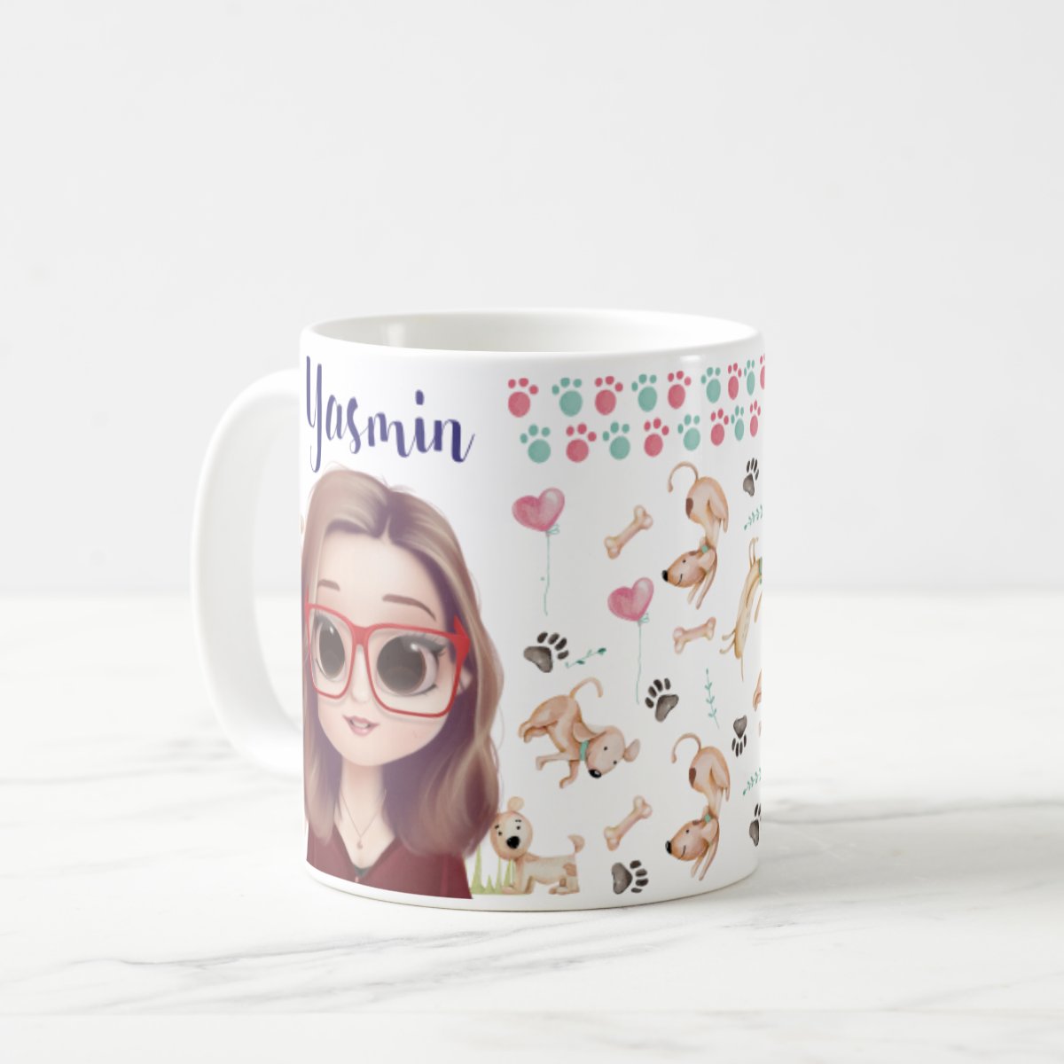 Caneca Personalizada Criativa de Vira Lata Neutra com Avatar