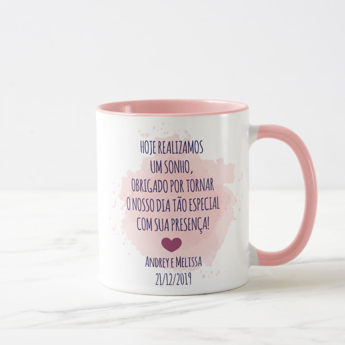 Caneca Personalizada Avó do Noivo Casamento Azul