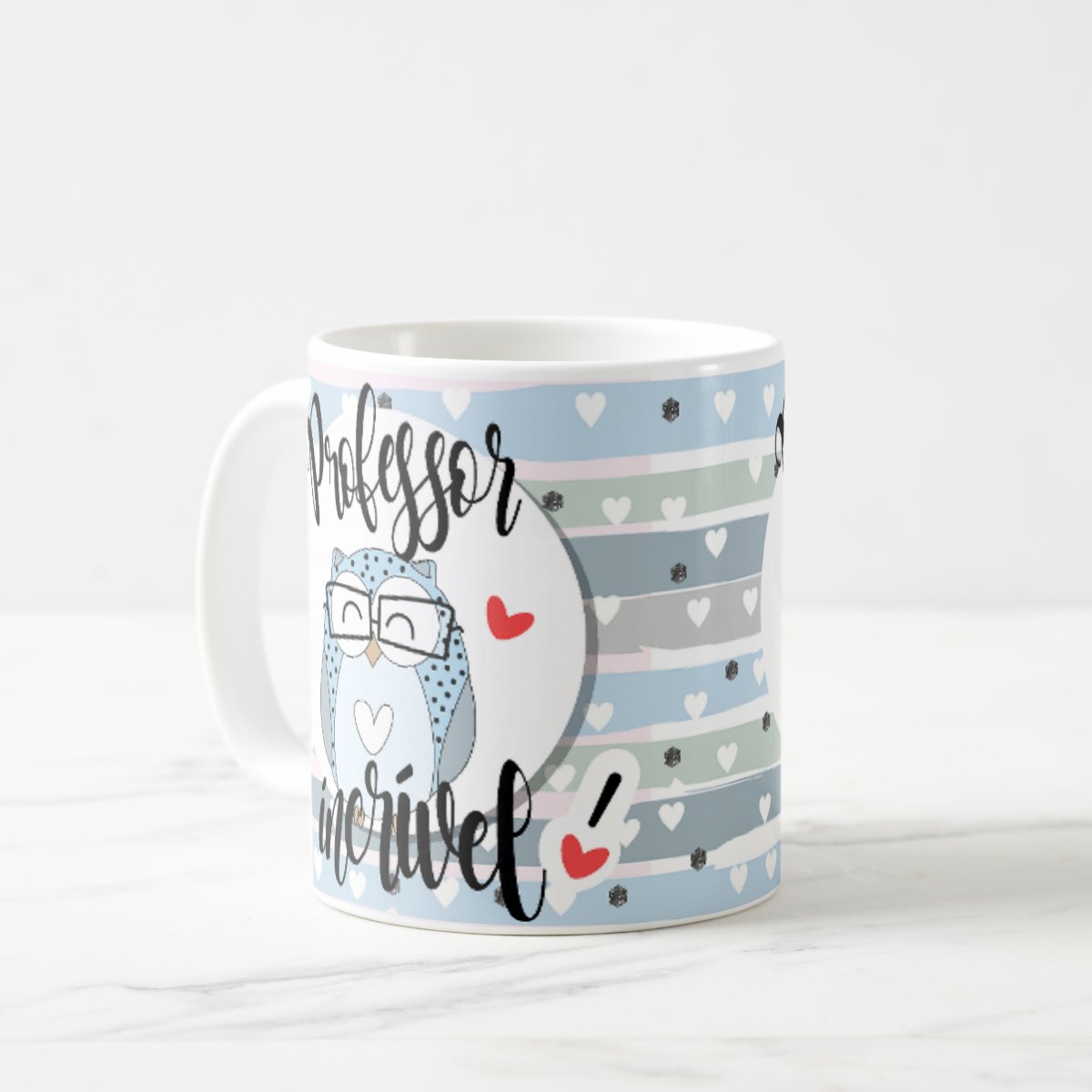 Caneca Presente Professor Incrível Coruja Lembrança