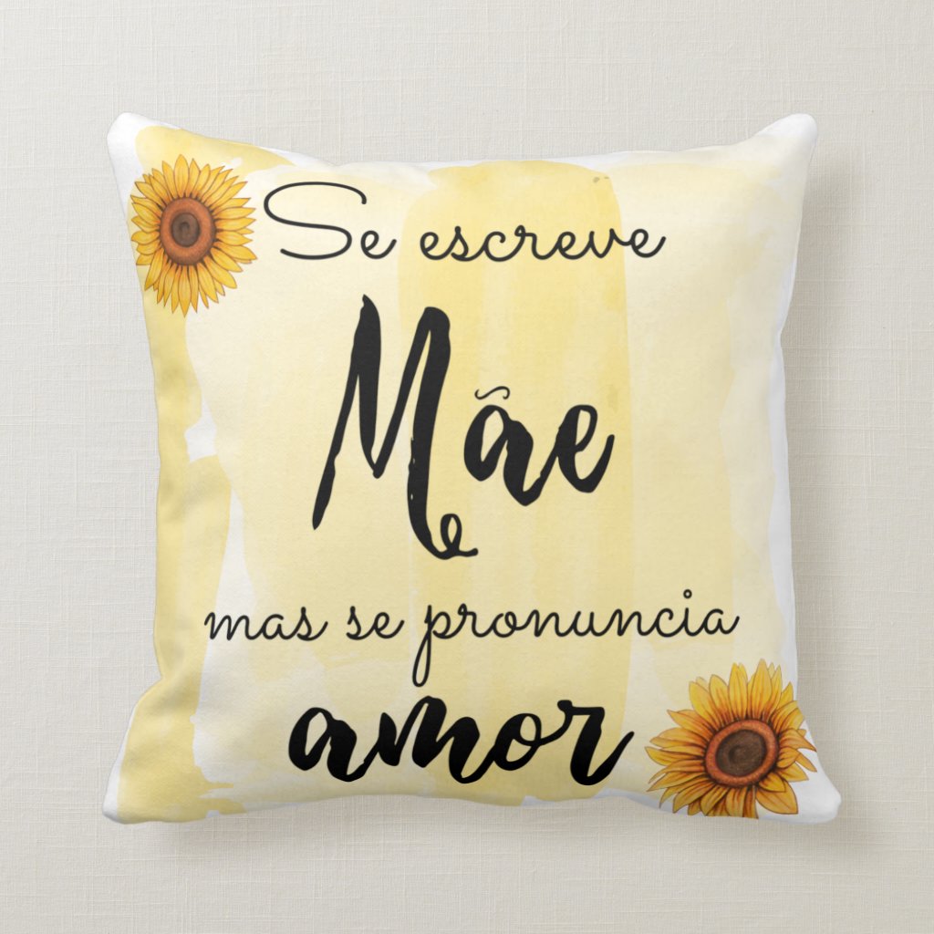 Almofada Presente Mãe Aniversário Dia das Mães - Amor de Mãe - Família (Mãe)